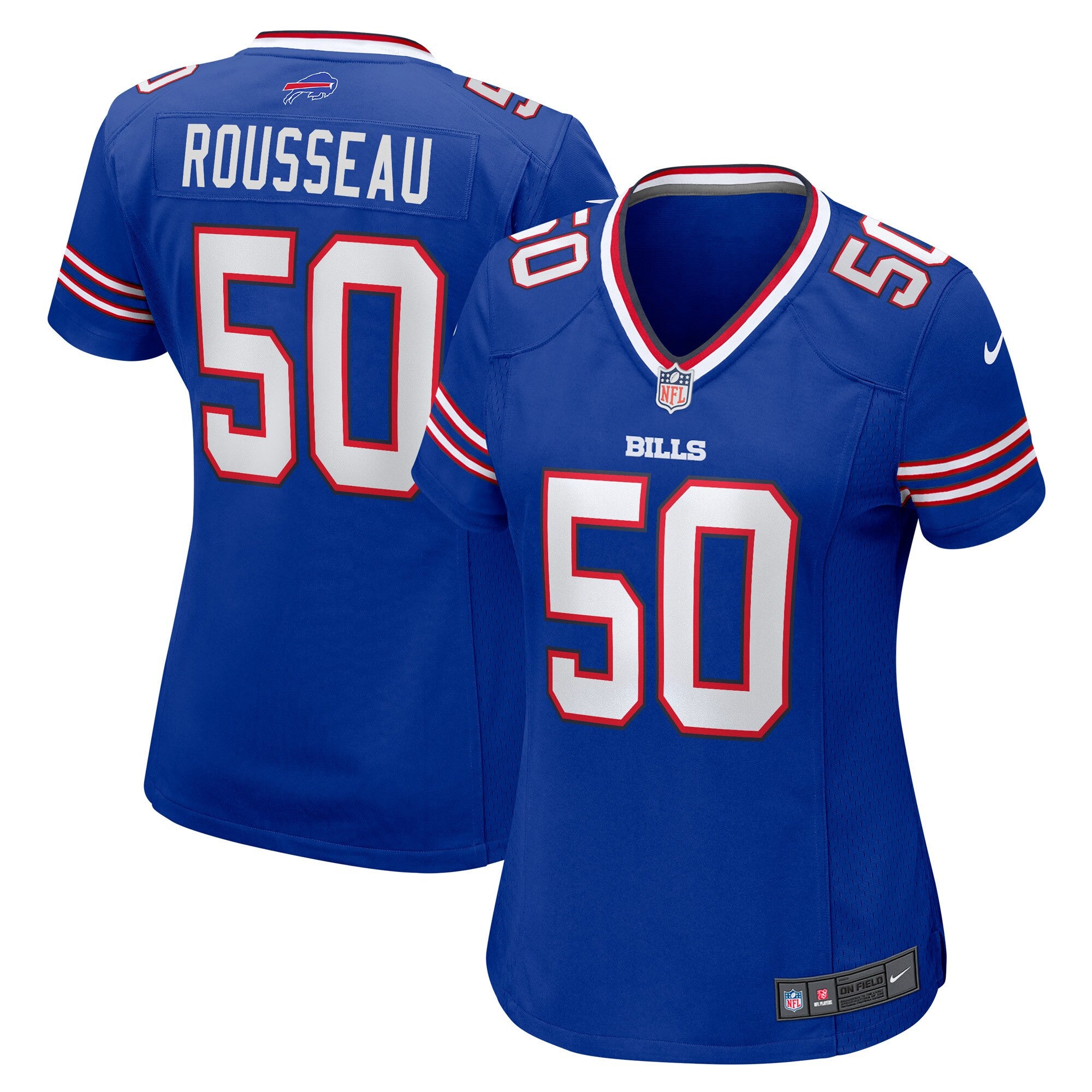 Gregory Rousseau Buffalo Bills royal jersey