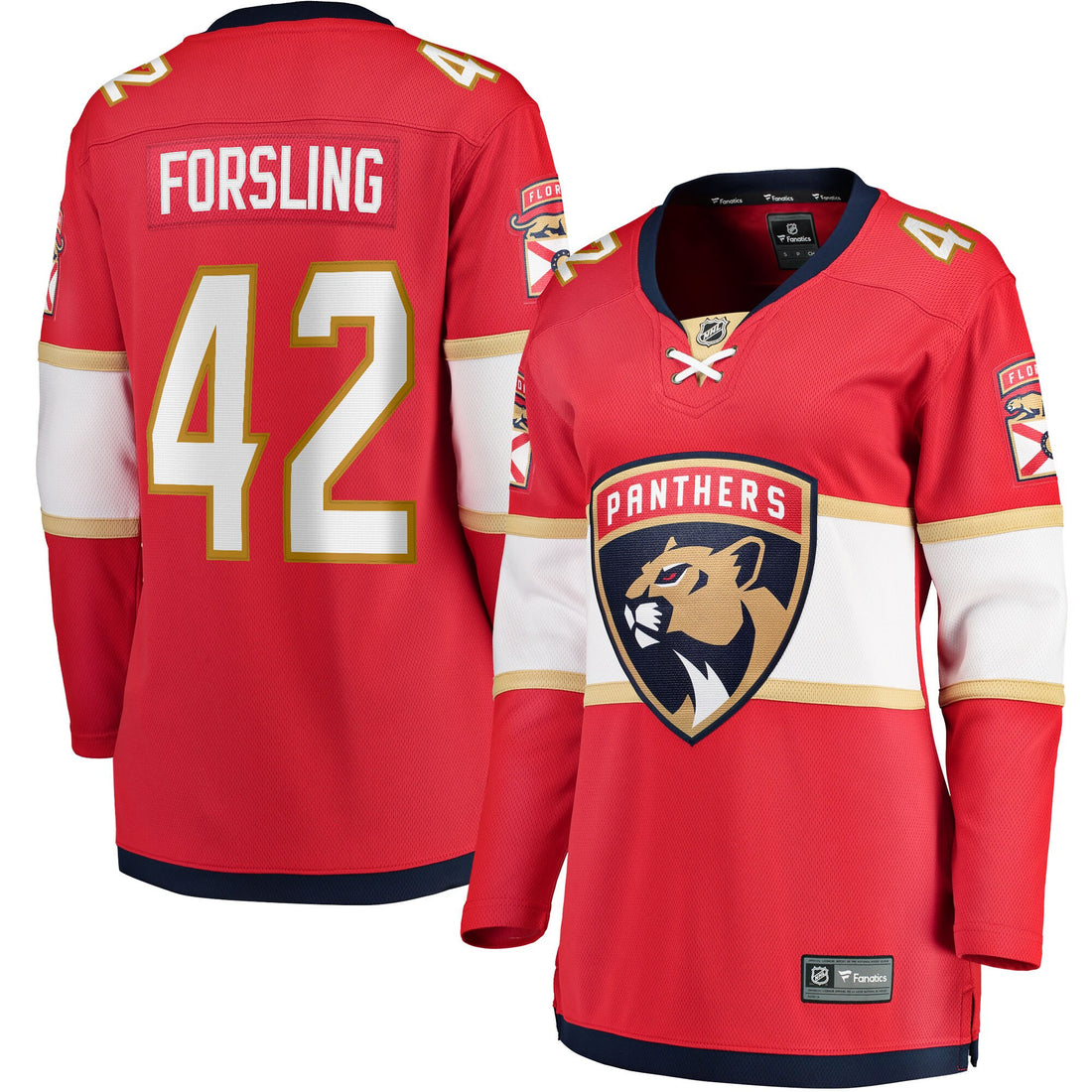 Gustav Forsling Florida Panthers red Home jersey