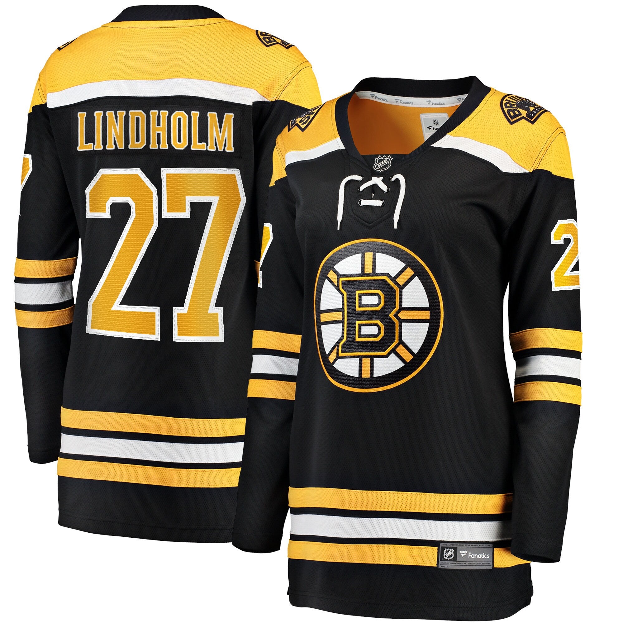 Hampus Lindholm Boston Bruins black Home jersey