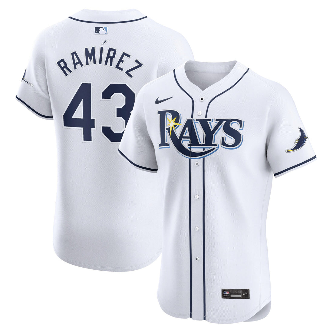 Harold Ramirez Tampa Bay Rays white Elite jersey