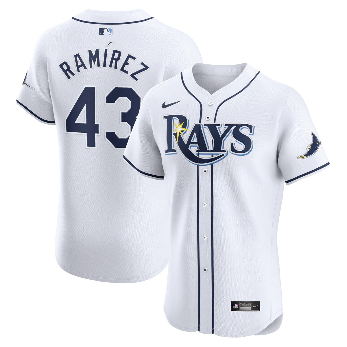Harold Ramirez Tampa Bay Rays white Elite jersey