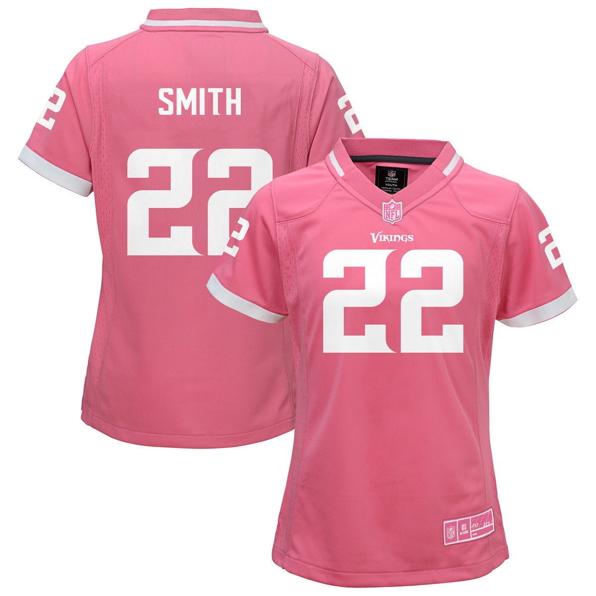 Harrison Smith Girls Bubble Gum Minnesota Vikings pink jersey