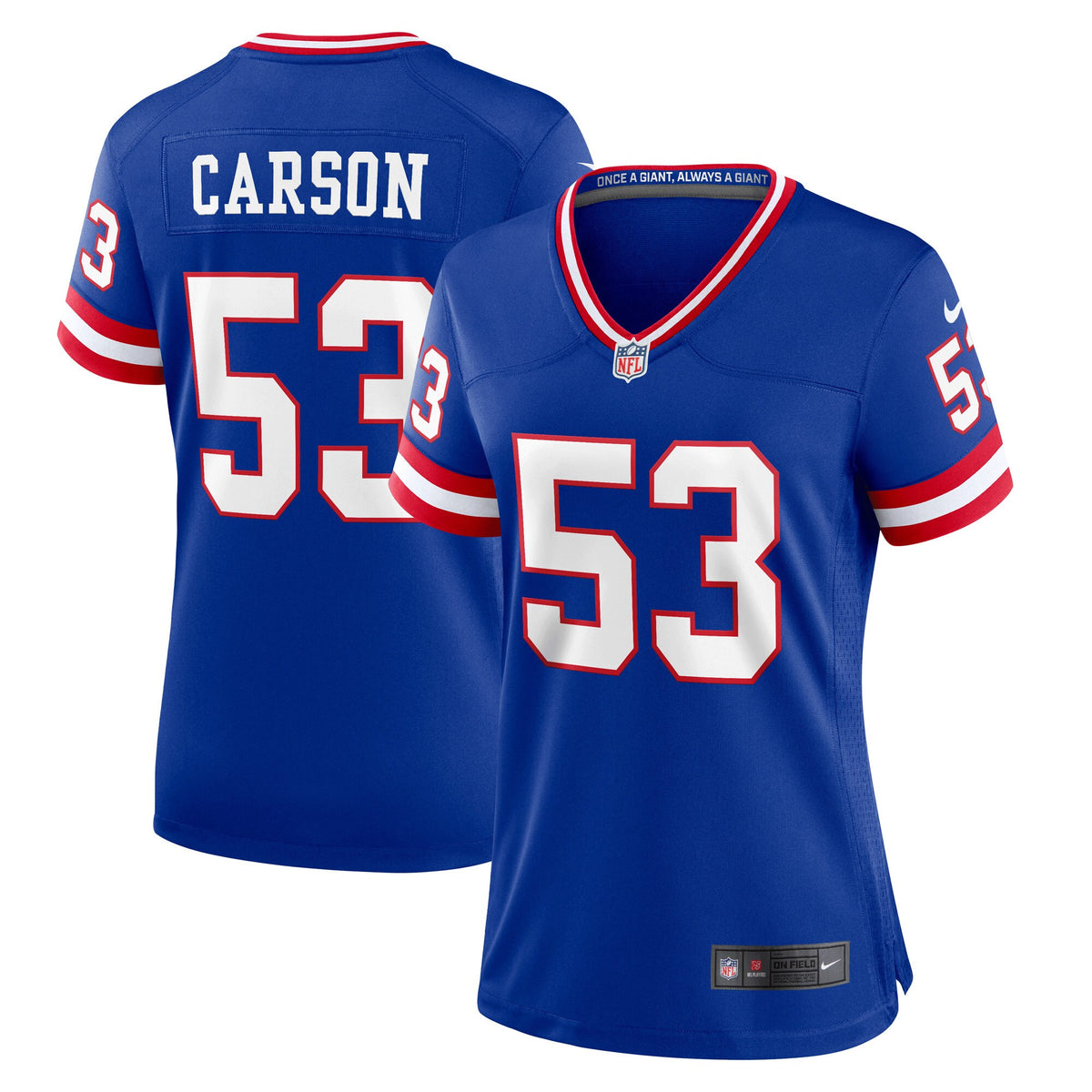 Harry Carson New York Giants royal Classic jersey