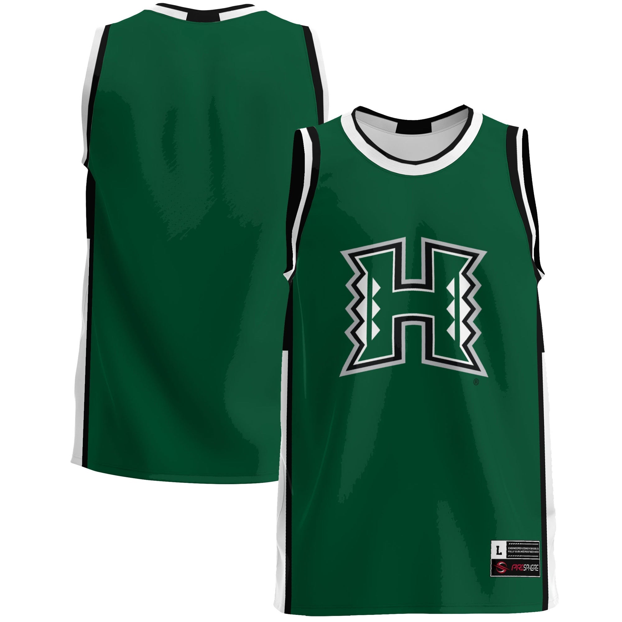 Hawaii Rainbow Warriors green jersey