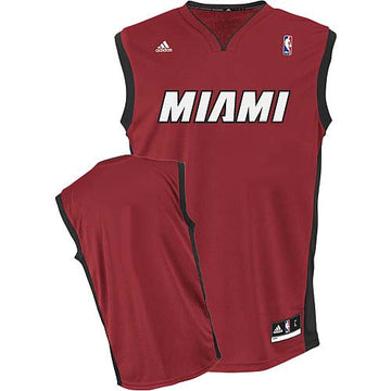 Custom Miami Heat red jersey