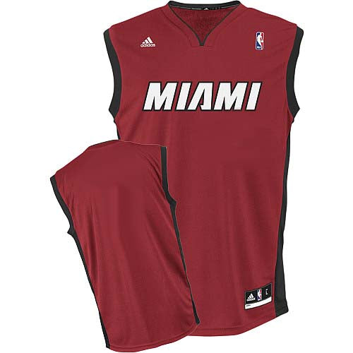 Custom Miami Heat red jersey