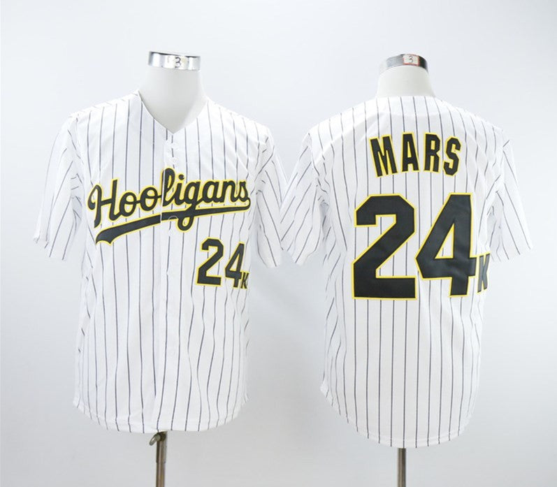 Hooligans Hooligans 24K Bruno Mars white jersey