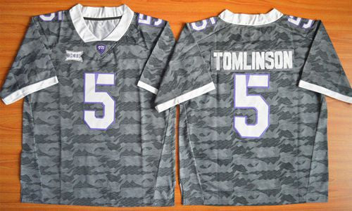 LaDainian Tomlinson TCU Horned Frogs grey jersey