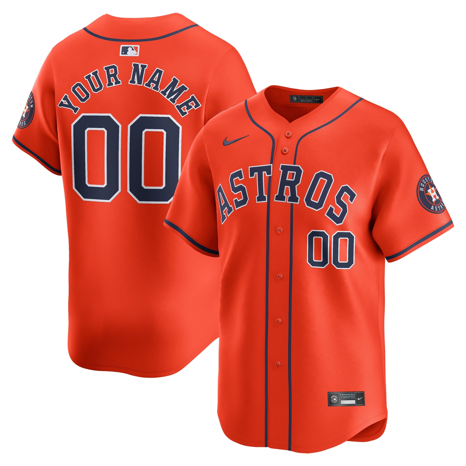 Houston Astros orange Limited jersey