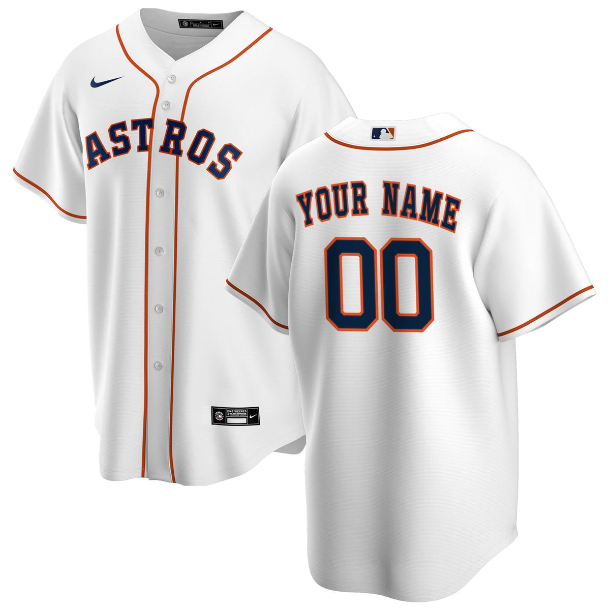 Houston Astros white Home jersey