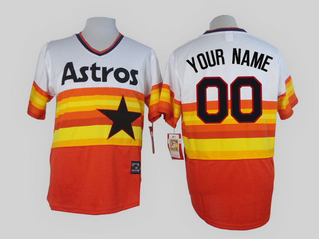 Houston Astros orange Throwback jersey