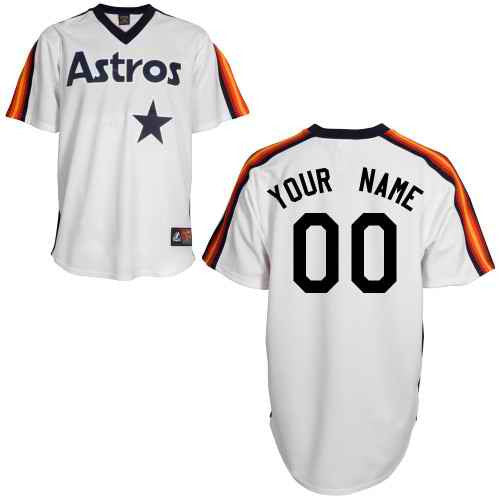 Houston Astros white Throwback jersey