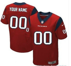 Custom Houston Texans red Elite jersey