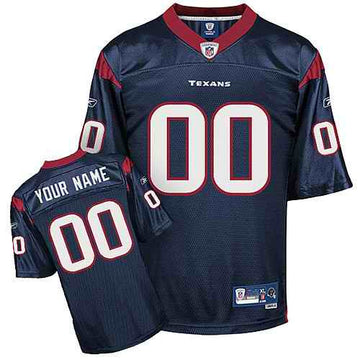 Custom Houston Texans blue jersey