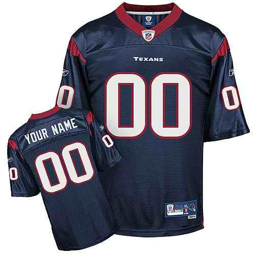 Custom Houston Texans blue jersey