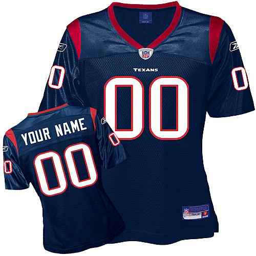 Custom Houston Texans blue jersey
