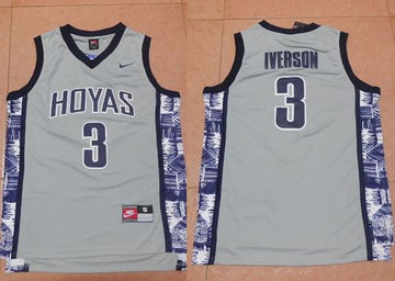 Allen Iverson Georgetown Hoyas grey jersey