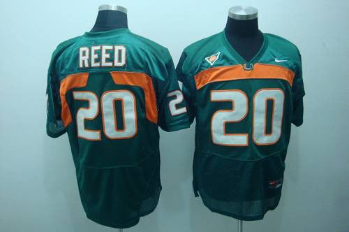 Ed Reed Miami Hurricanes green jersey