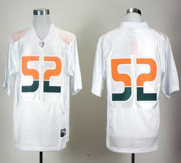 R.Lewis Miami Hurricanes white jersey