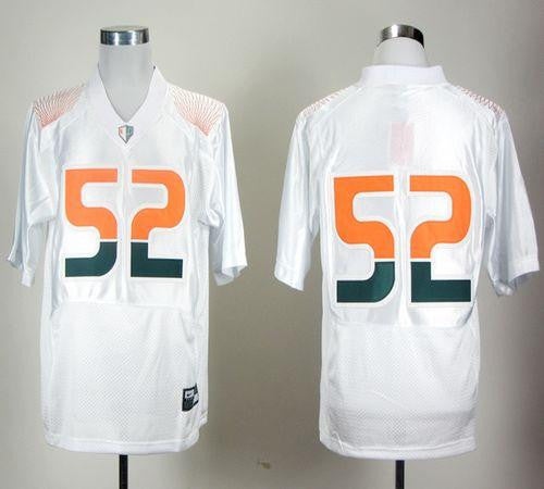 R.Lewis Miami Hurricanes white jersey
