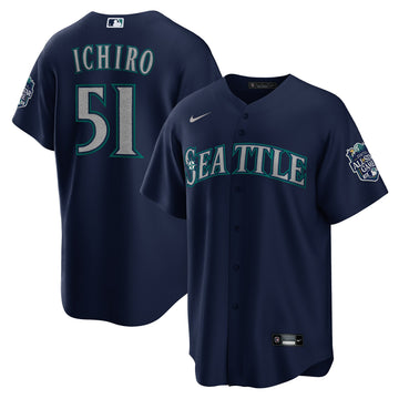 Ichiro Suzuki Seattle Mariners navy Alternate jersey