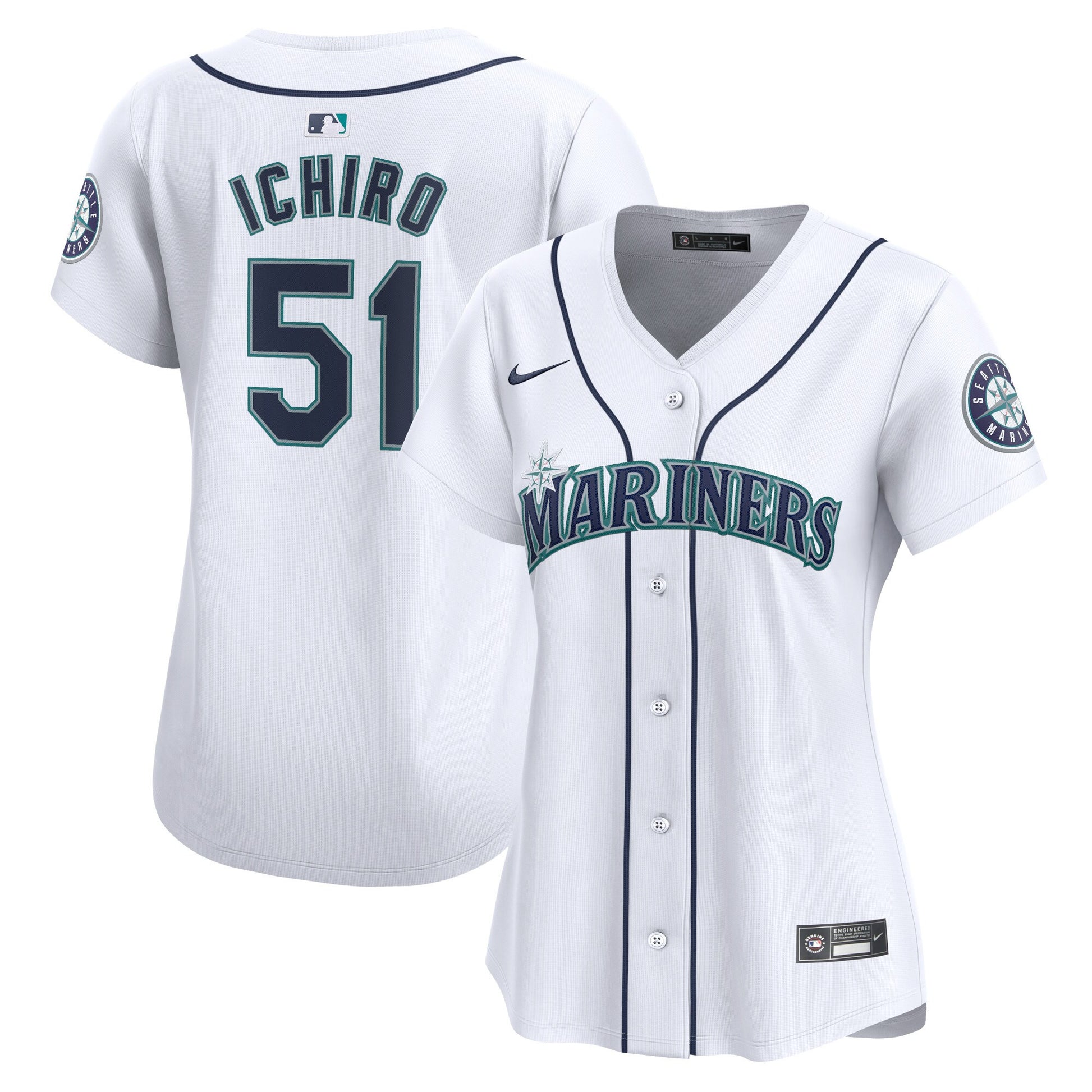 Ichiro Suzuki Seattle Mariners white Limited jersey