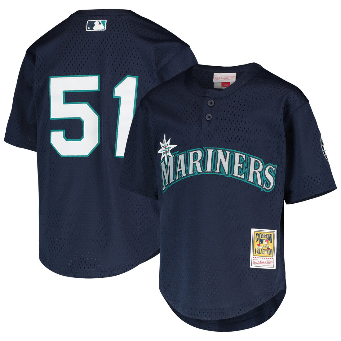 Ichiro Suzuki Seattle Mariners navy Cooperstown jersey