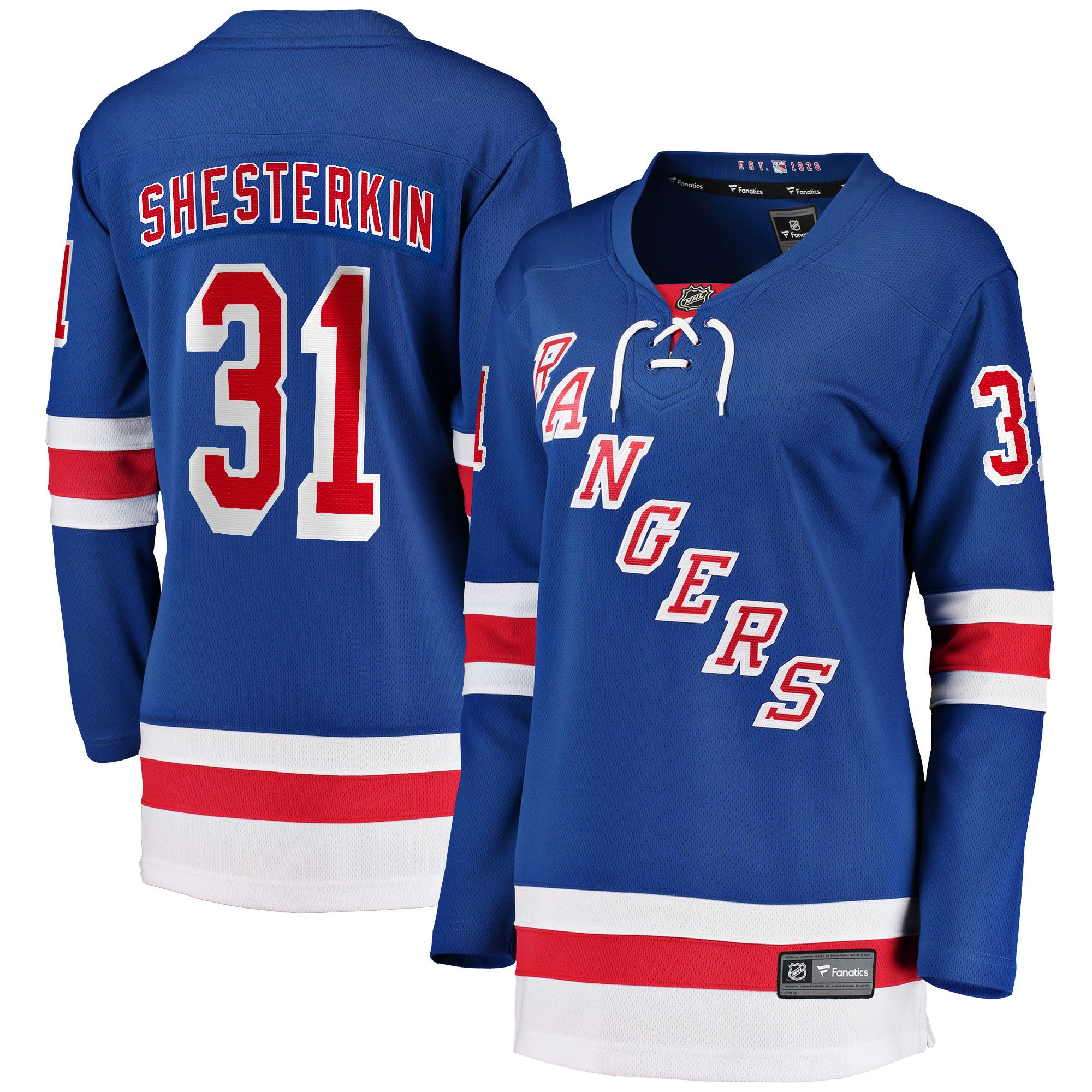 Igor Shesterkin New York Rangers blue Home jersey