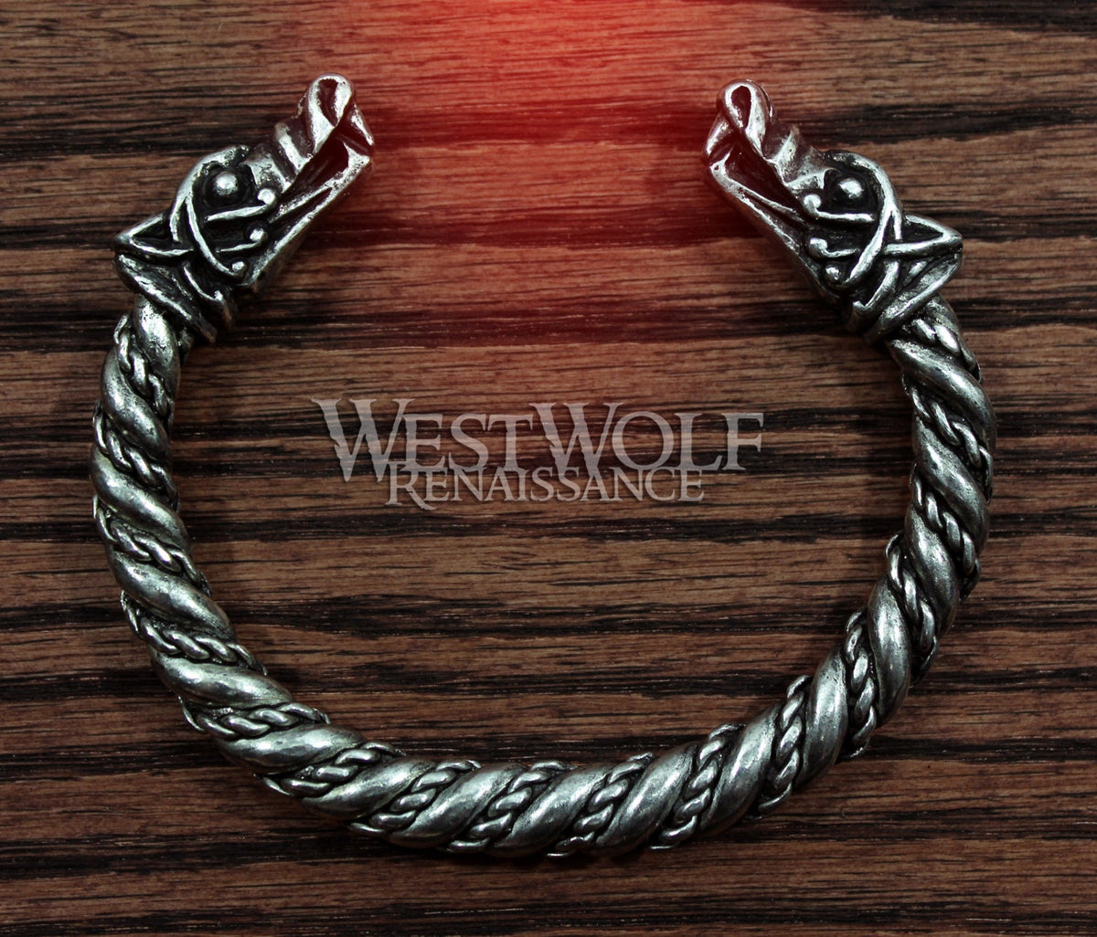 Viking Odin Necklace - Heavy Odin Wolves Viking Bangle Bracelet - 925 Sterling Silver Nordic Amulet