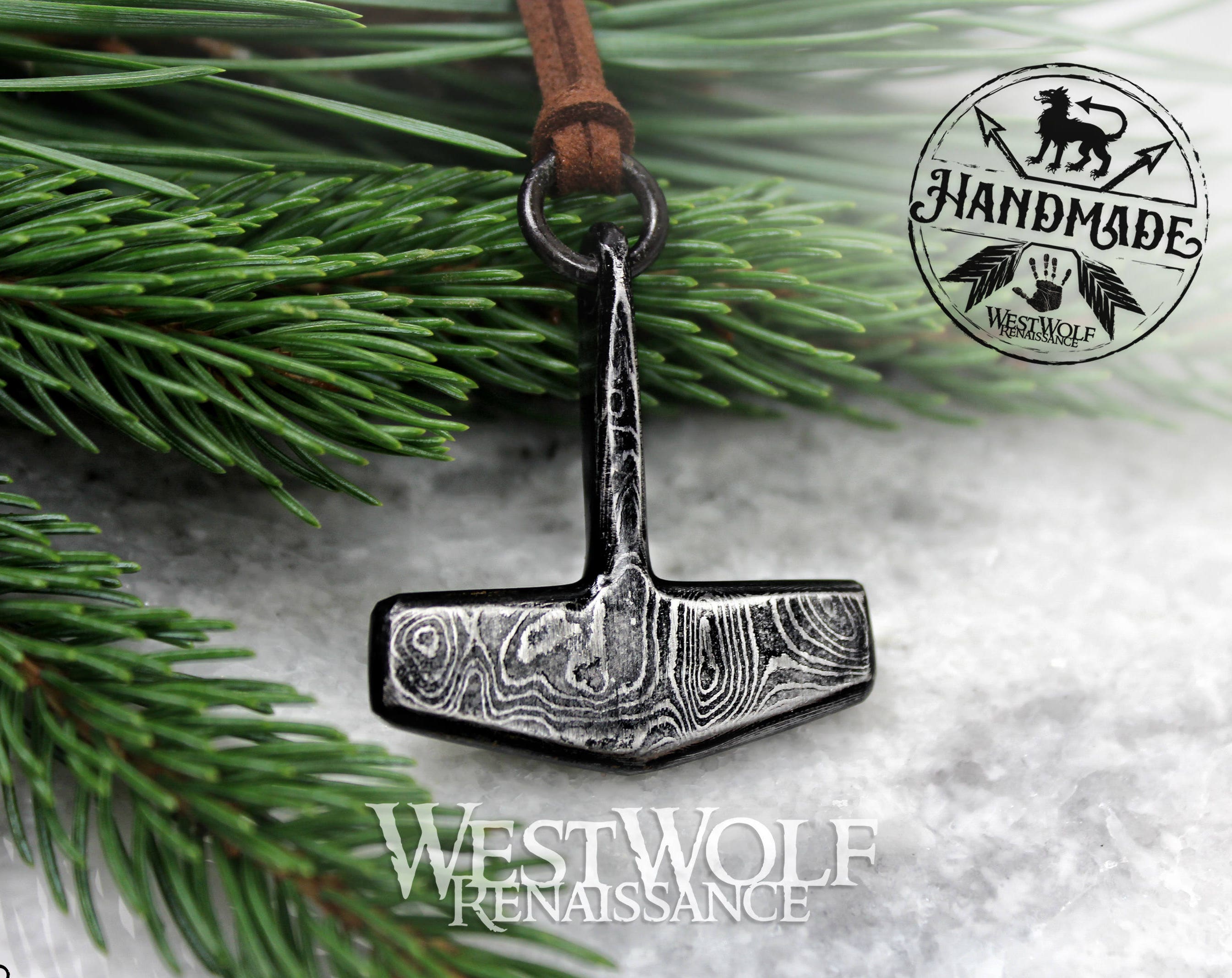 Viking Thor's Hammer Necklace - Personalized Viking Hammer Necklace, Mjolnir Pendant, Custom