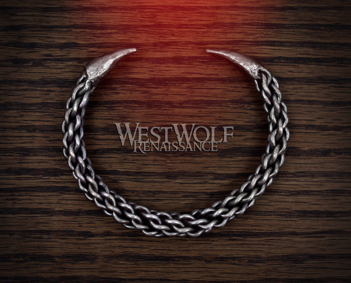 Viking Necklace - Bronze Double-link Viking Chain Necklace - Norse Jewelry