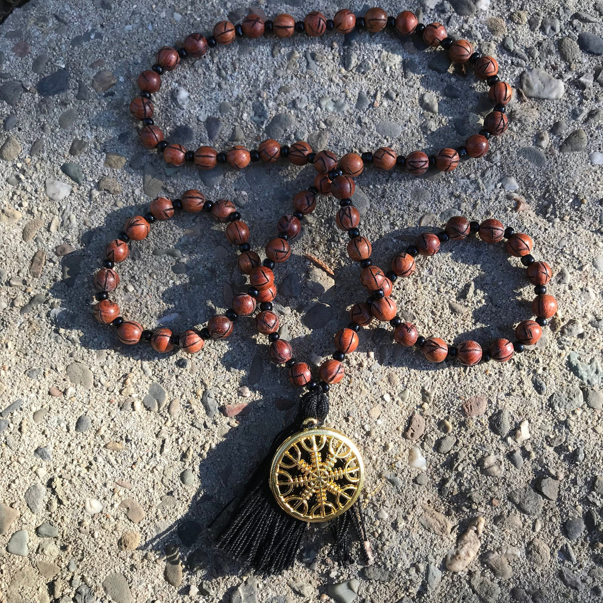 Viking Vegvisir Compass Necklace - Handmade Viking Paracord Necklace – Vegvisir Amulet, Norse
