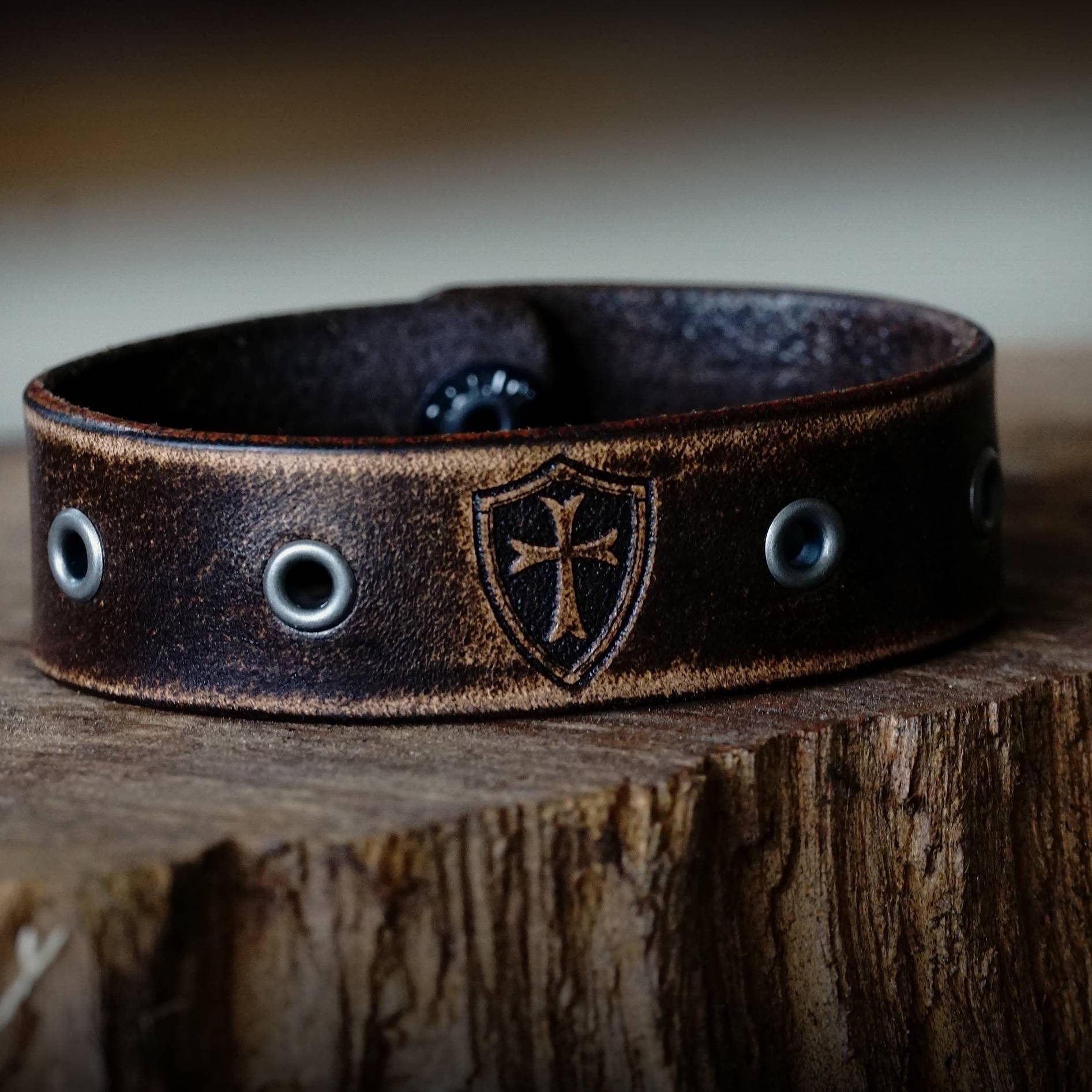 Viking Bracelet - Leather bracelet for men Viking jewelry wrist cuff Nordic jewelry mens gifts