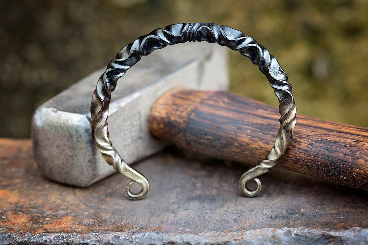 Viking Thor's Hammer Bracelet - Mjolnir Nordic bangle, viking jewelry, thor hammer bracelt, viking