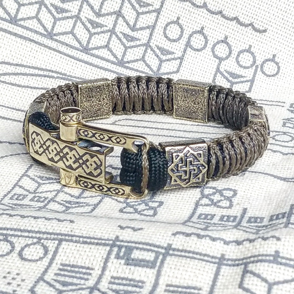 Viking Rune Bracelet - Nordic Viking Vintage Compass Leather Bracelet, Titanium Steel Viking Rune