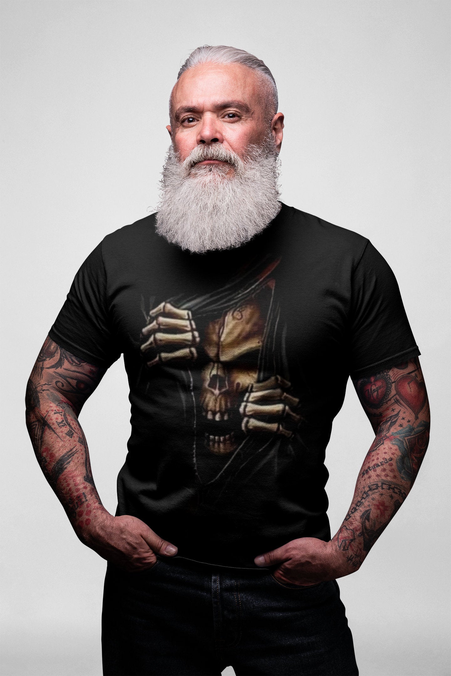 Viking T-Shirt - Viking Skull Oversized T-Shirt