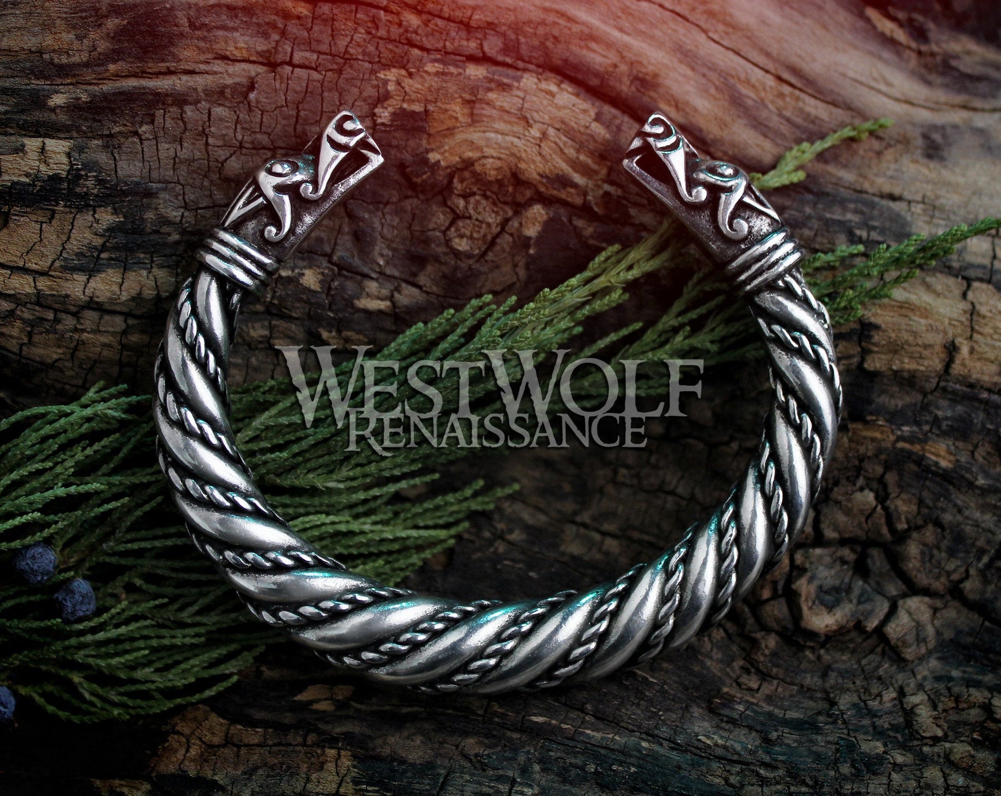 Viking Odin Necklace - Heavy Odin Wolves Viking Bangle Bracelet - 925 Sterling Silver Nordic Amulet