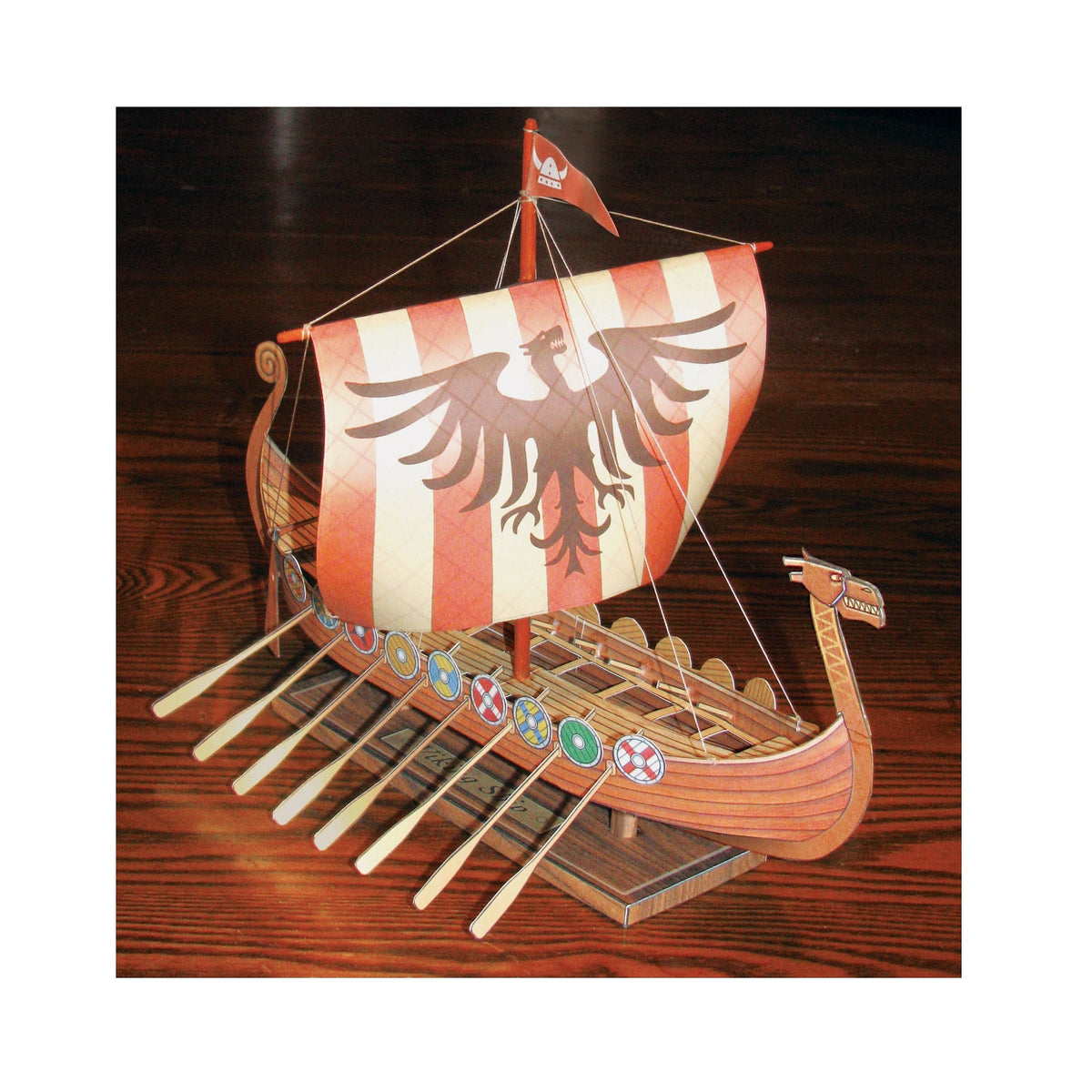 Viking Home Decor - Viking Ship Bookshelf Decor