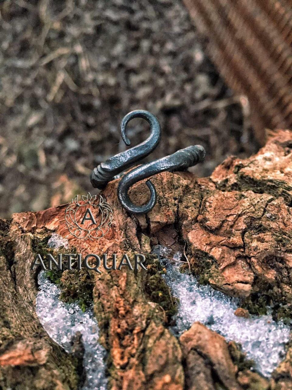 Viking Ring - Iron Viking ring, Norse ring, infinity ring, Viking jewelry
