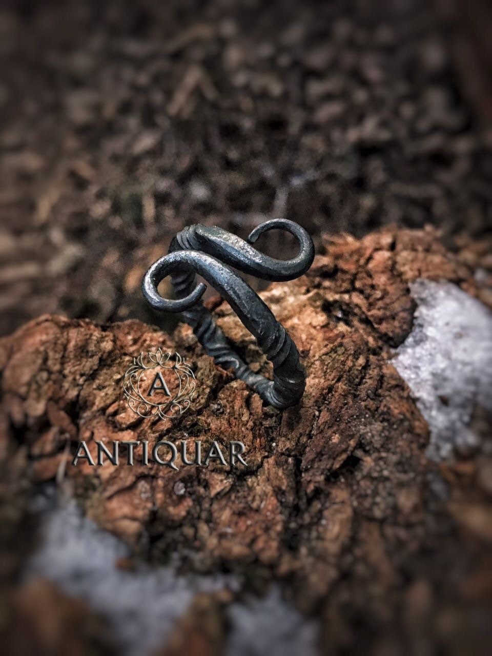 Viking Ring - Iron Viking ring, Norse ring, infinity ring, Viking jewelry