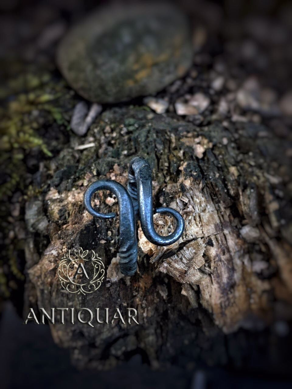 Viking Ring - Iron Viking ring, Norse ring, infinity ring, Viking jewelry