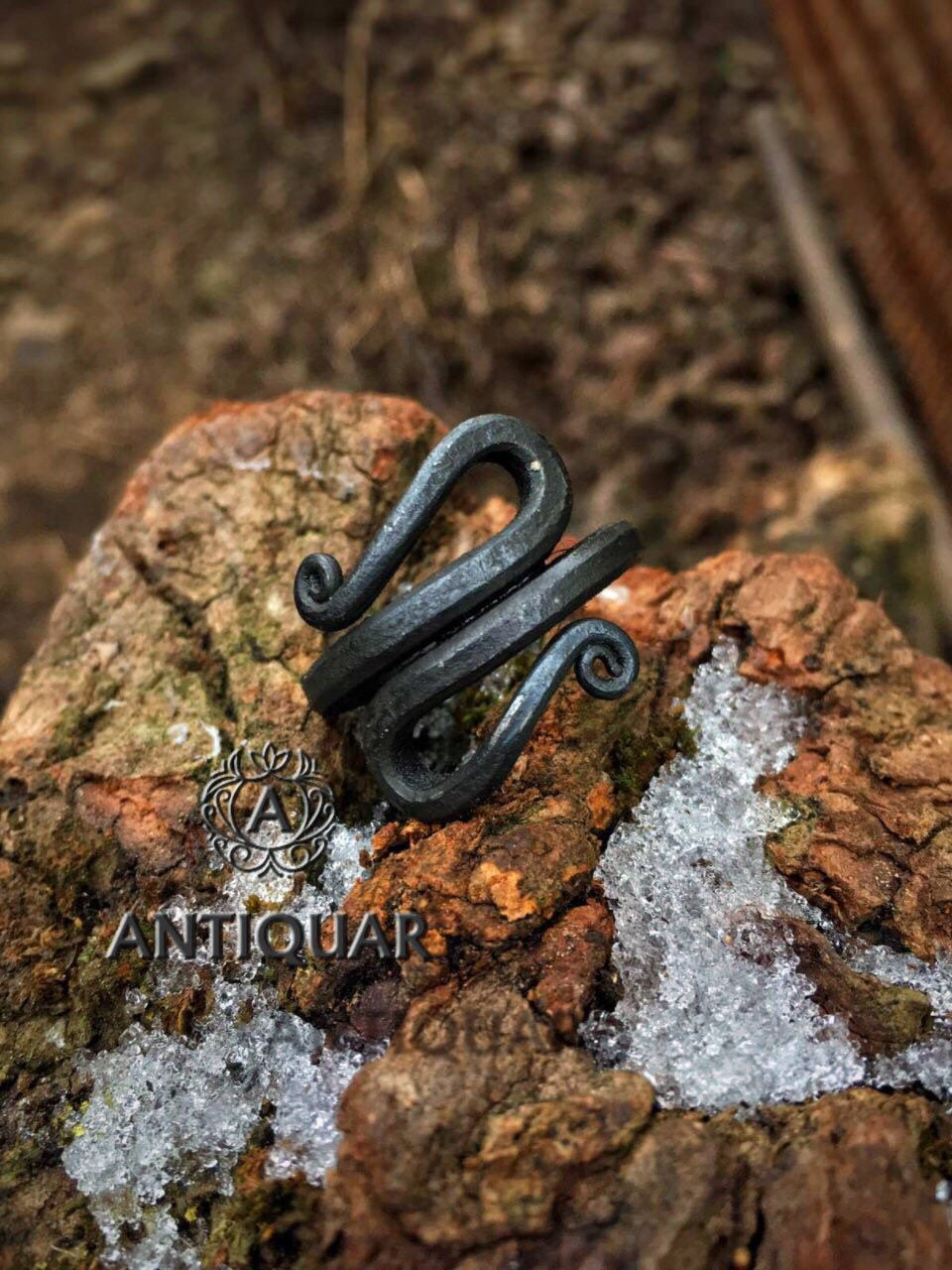 Viking Ring - Iron Viking ring, Norse ring, infinity ring, Viking jewelry
