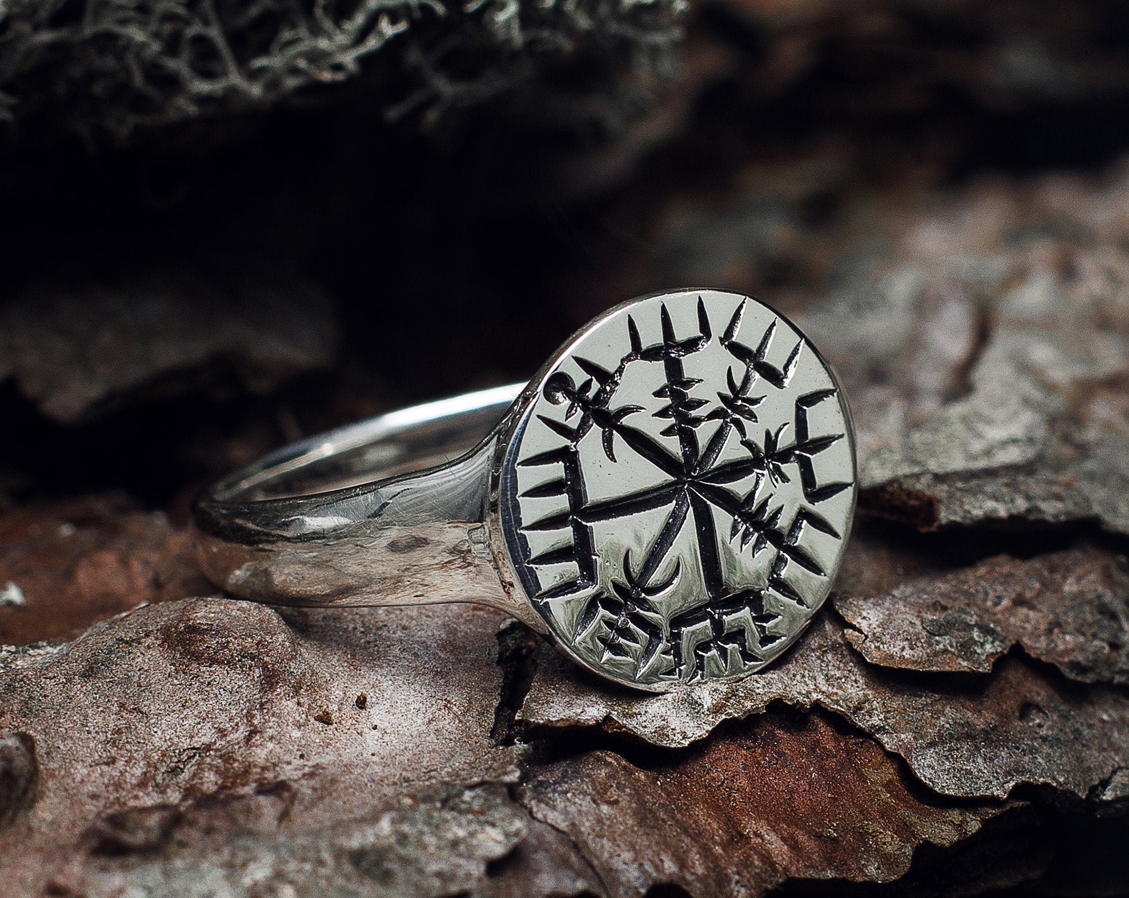 Viking Ring - Norse Viking Ring, Ancient Decor Adjustable Band