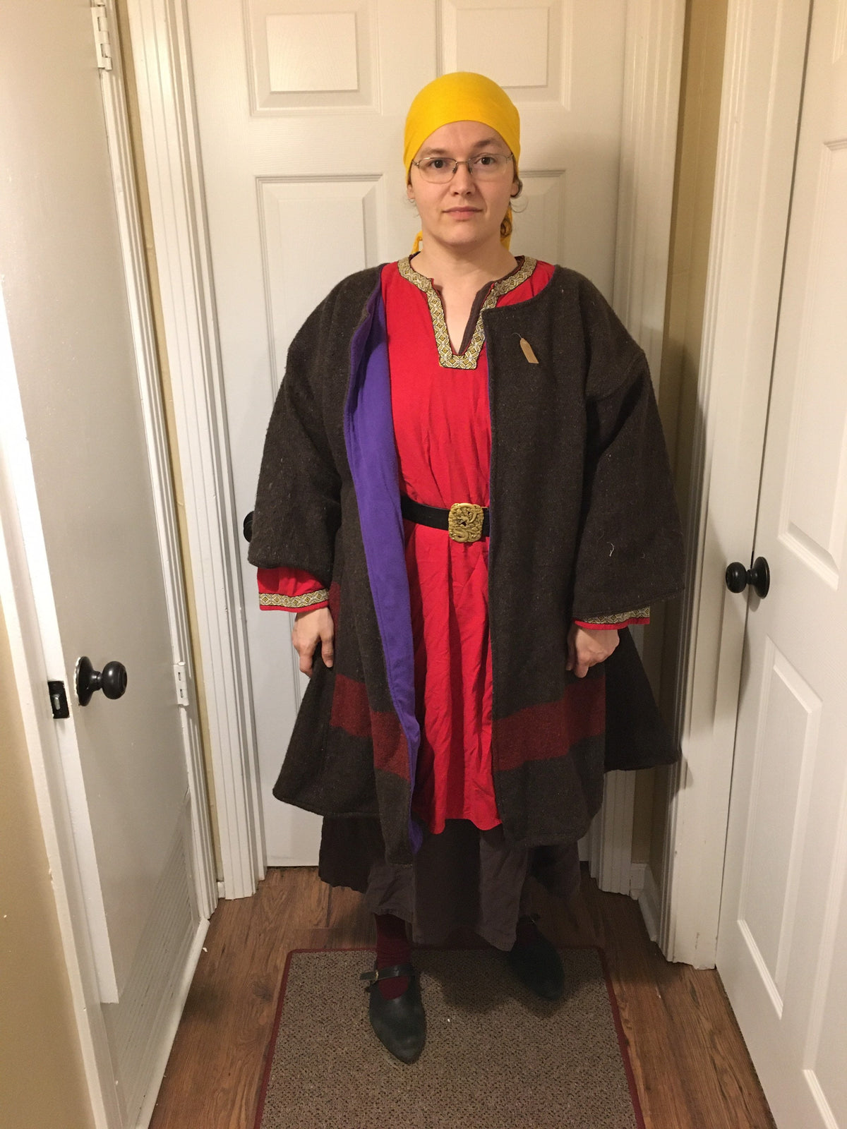 Viking Jacket - Viking Wool Klappenrock Coat, Early Medieval Warrior Tunic, Handcrafted Jacket