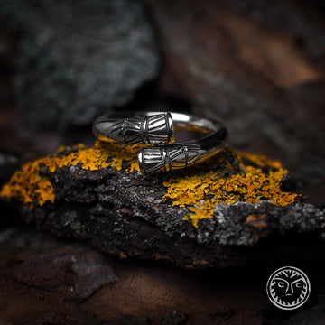 Viking Ring - Norse Viking Ring, Ancient Decor Adjustable Band