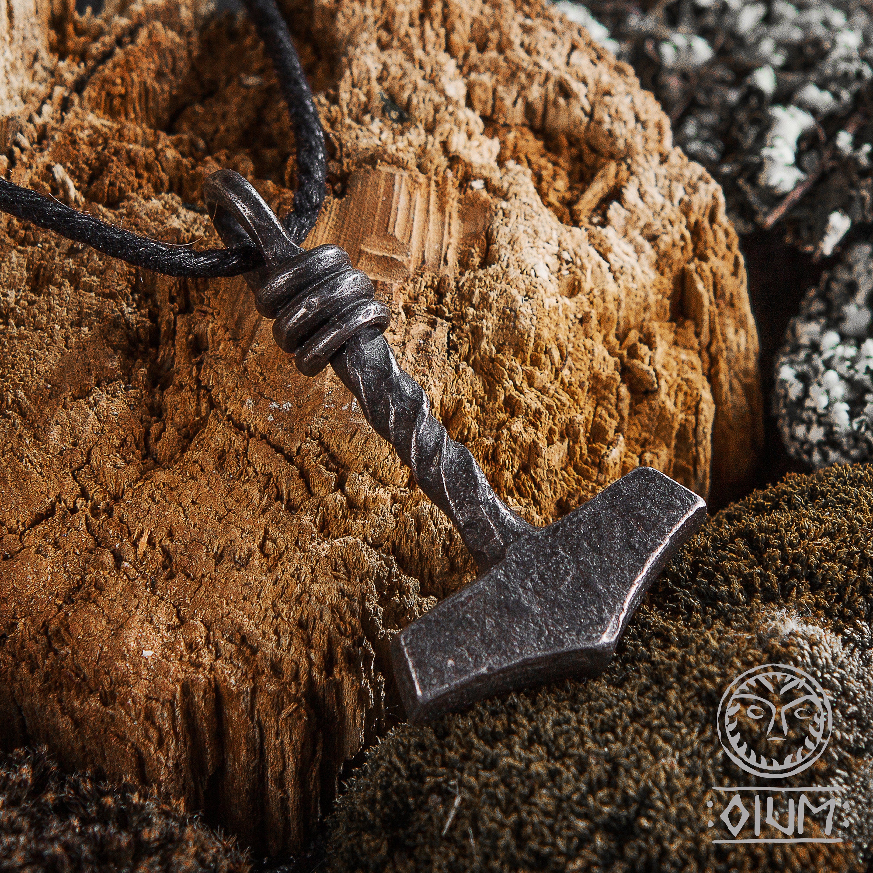 Viking Thor's Hammer Necklace - Personalized Viking Hammer Necklace, Mjolnir Pendant, Custom