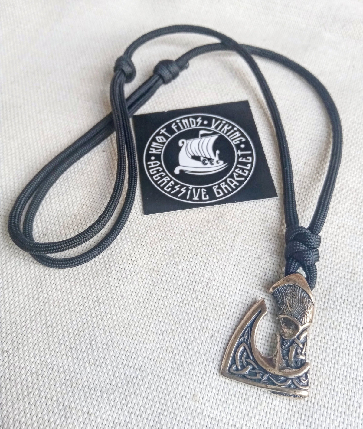 Viking Vegvisir Compass Necklace - Handmade Viking Paracord Necklace – Vegvisir Amulet, Norse