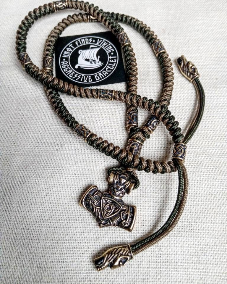Viking Thor's Hammer Necklace - Thor's Hammer Necklace · Viking Mjolnir Pendant · Norse Rune