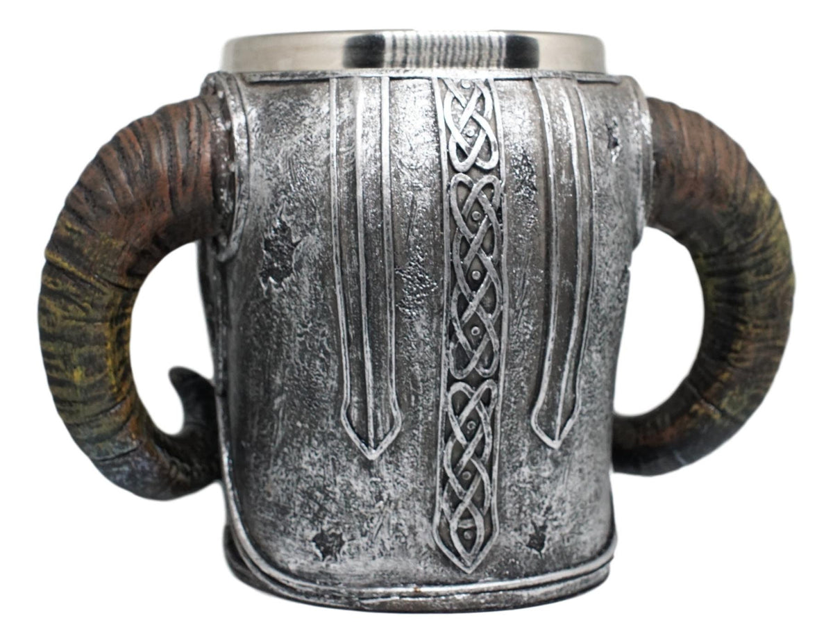 Viking Mug - Viking Horned Skull Warrior Tankard Mug For your favorite Drink