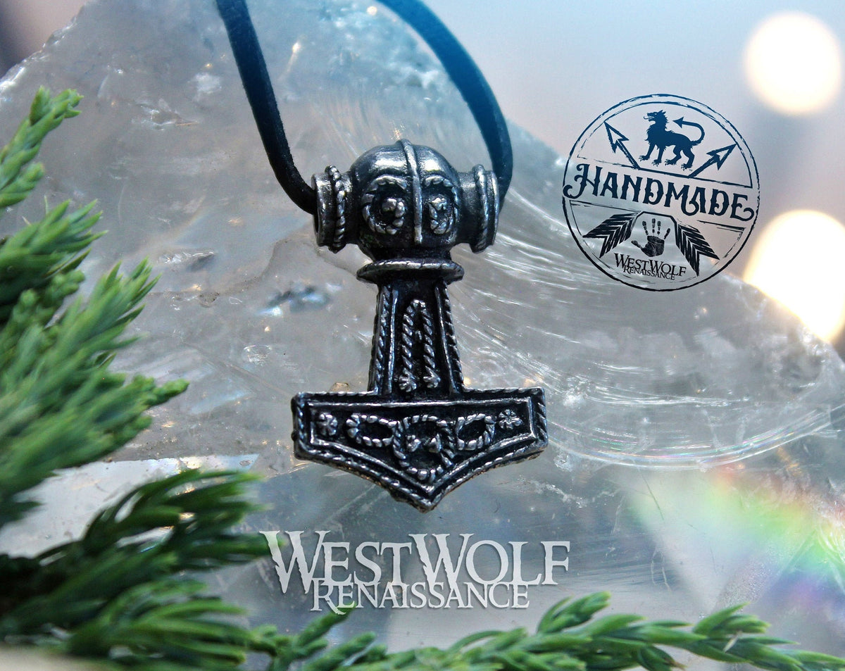 Viking Thor's Hammer Necklace - Personalized Viking Hammer Necklace, Mjolnir Pendant, Custom